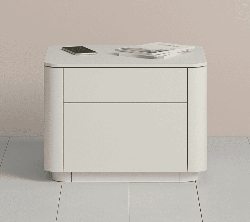 Тумба прикроватная 2 ящика Tammi молочный 50_2