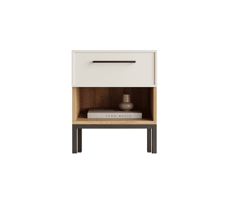 Тумба прикроватная Nicole белый NEM11