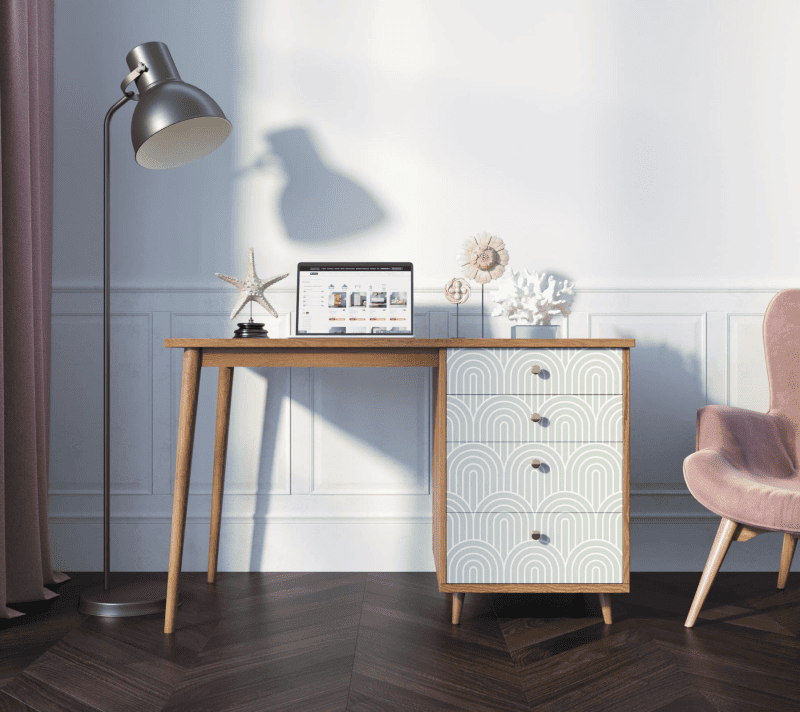 Стол письменный Berber зеленый/коричневый BB31/Print_34_1