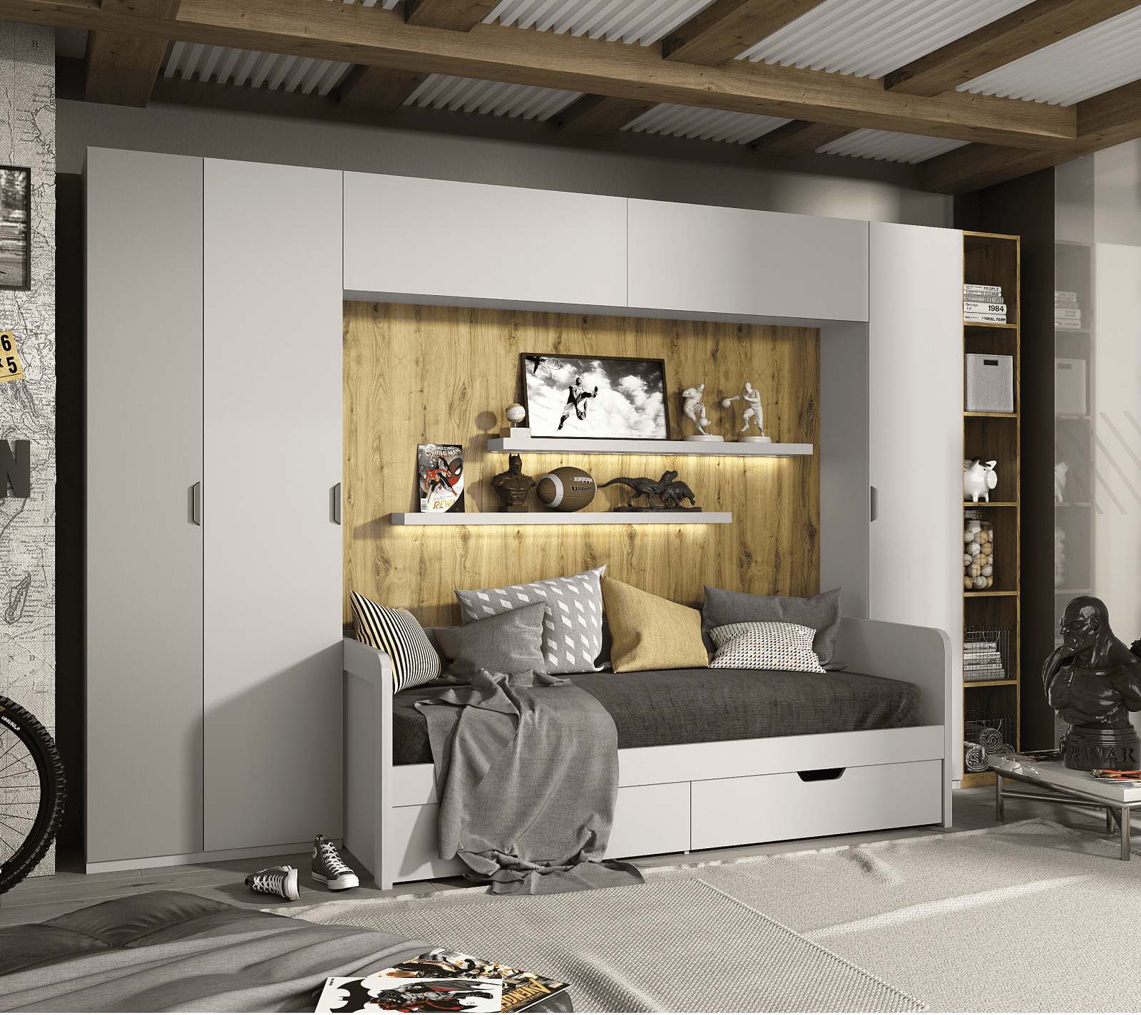 Панель стеновая Modern дуб наварра 207H_2