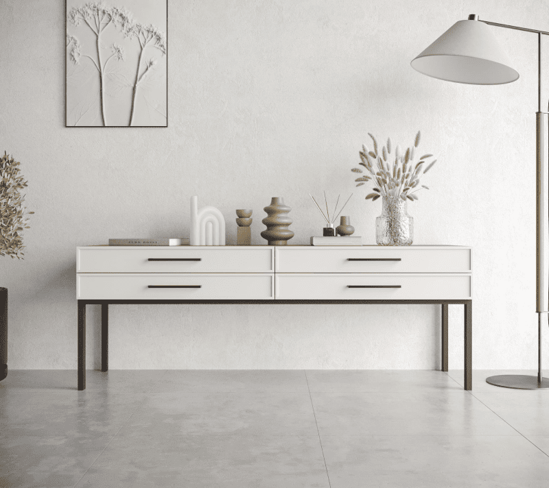 Стол журнальный Nicole белый NEM23_1