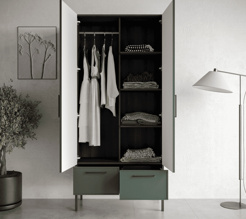 Шкаф Nicole зеленый NR26G_2