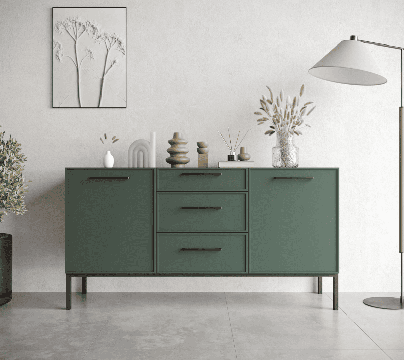 Тумба-комод Nicole зеленый NEM08G_1