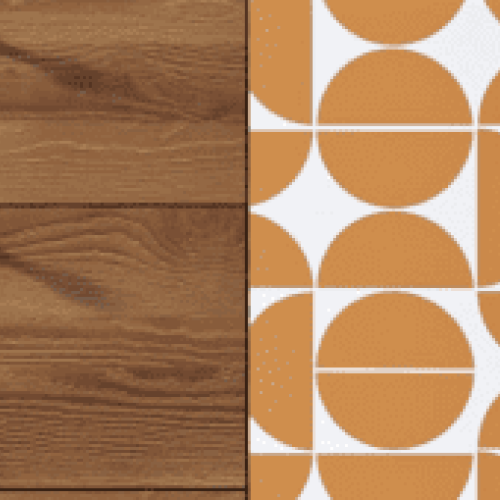 Тумба-комод Berber оранжевый/коричневый BB05/Print_14