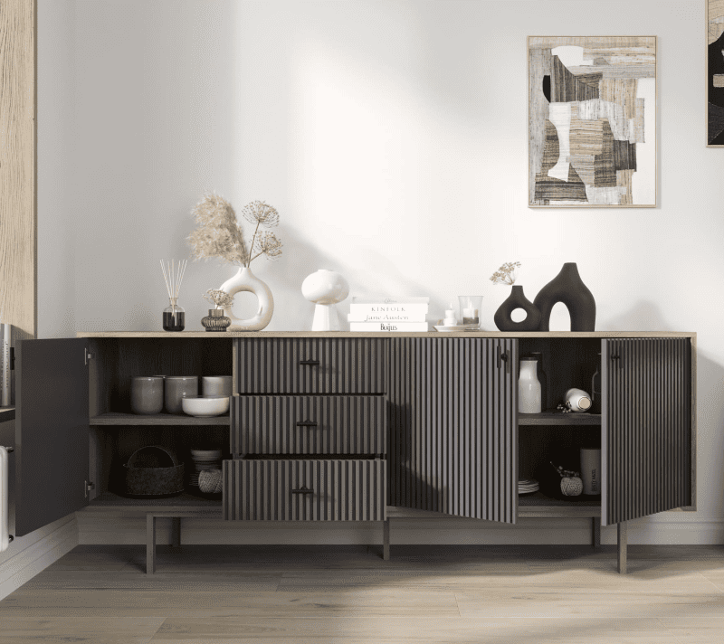 Тумба-комод Emerson черный/коричневый EM07/7024/L_2