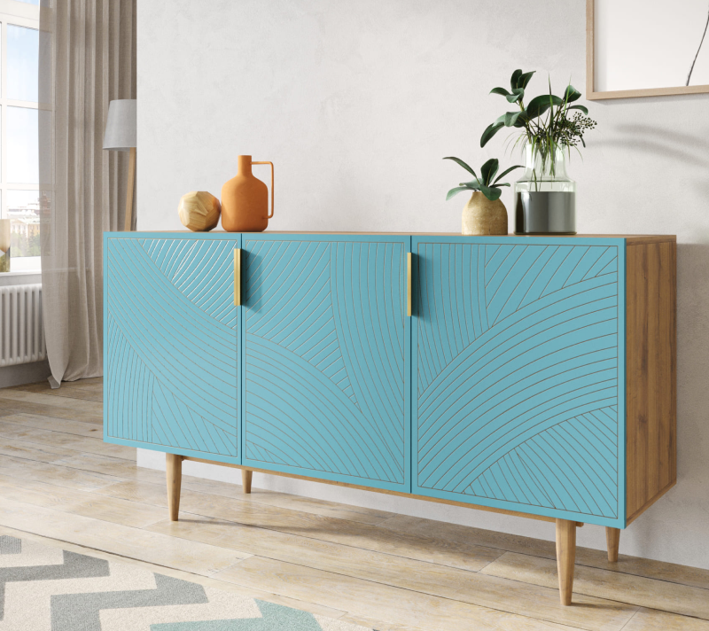 Тумба Лайн голубой LN02/GR1/blue_3