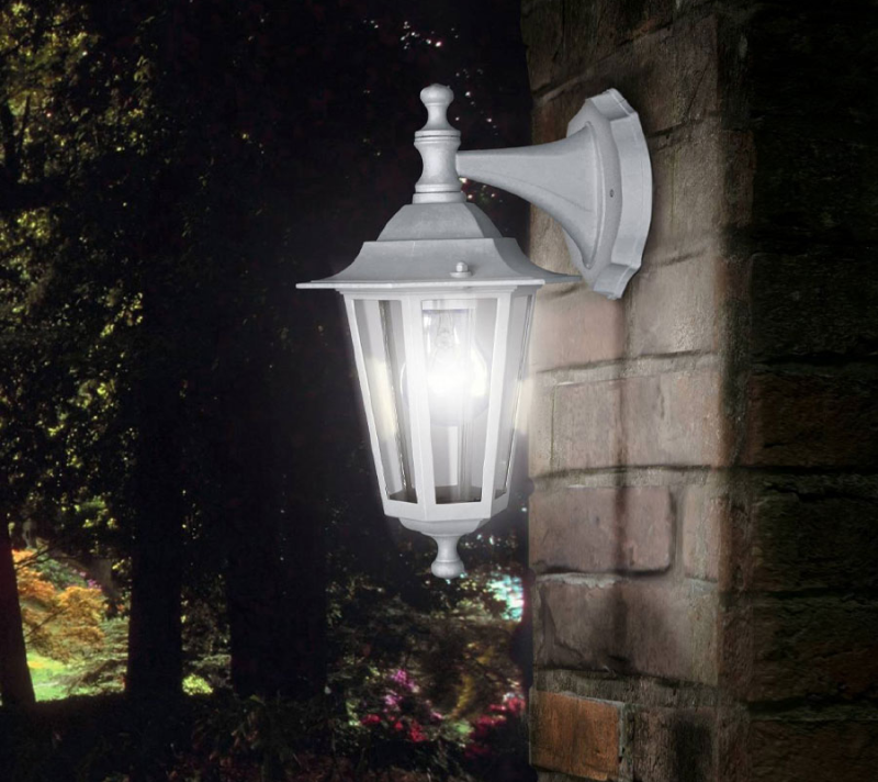 Уличный светильник настенный Латерна 5 белый 22462_1