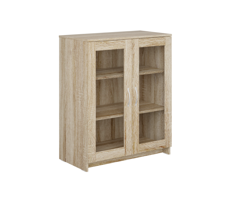 Тумба-витрина с 2 дверцами Sirius сонома 78x95_2