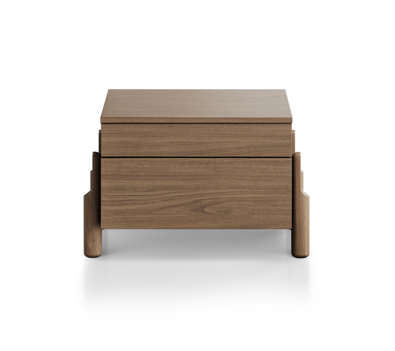 Тумба прикроватная 2 ящика Basic натуральный дуб