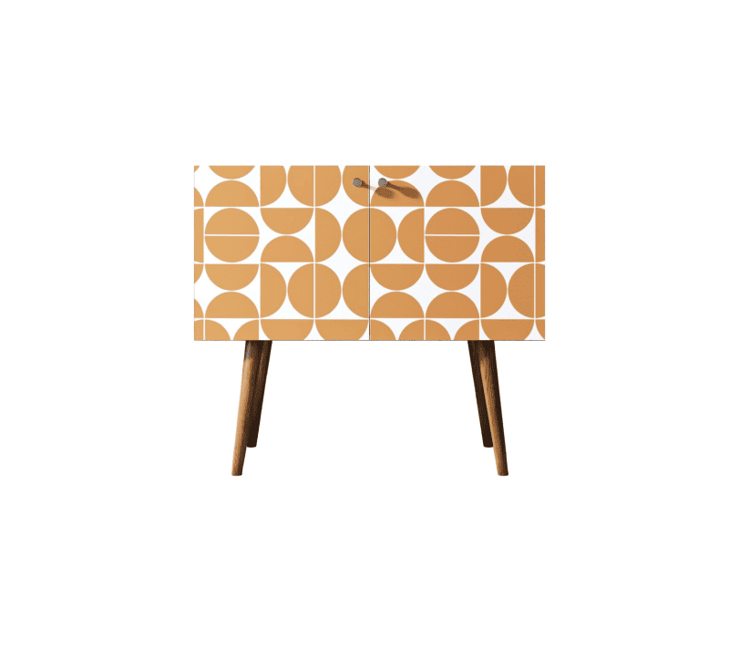 Тумба Berber оранжевый/белый BB13/Print_14