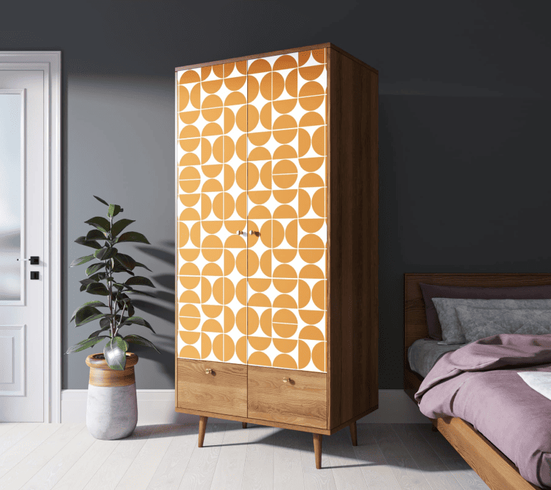 Шкаф Berber оранжевый/коричневый BB16/Print_14_3