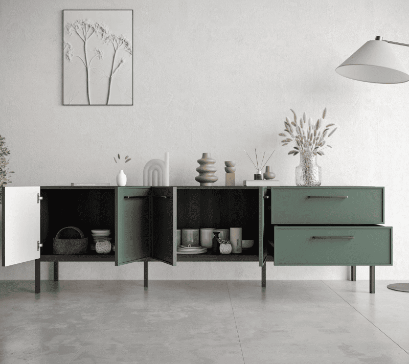 Тумба-комод Nicole зеленый NEM04G_2