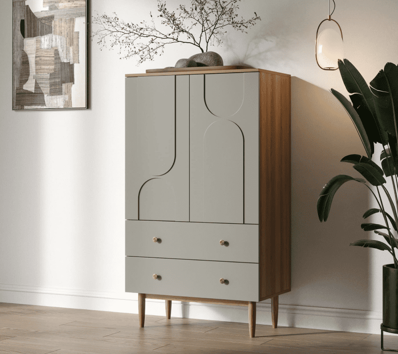 Тумба-комод Arka серый/бежевый AR14-F2_3