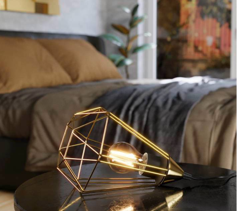 Настольная лампа Тарбс матовая латунь 43685_1