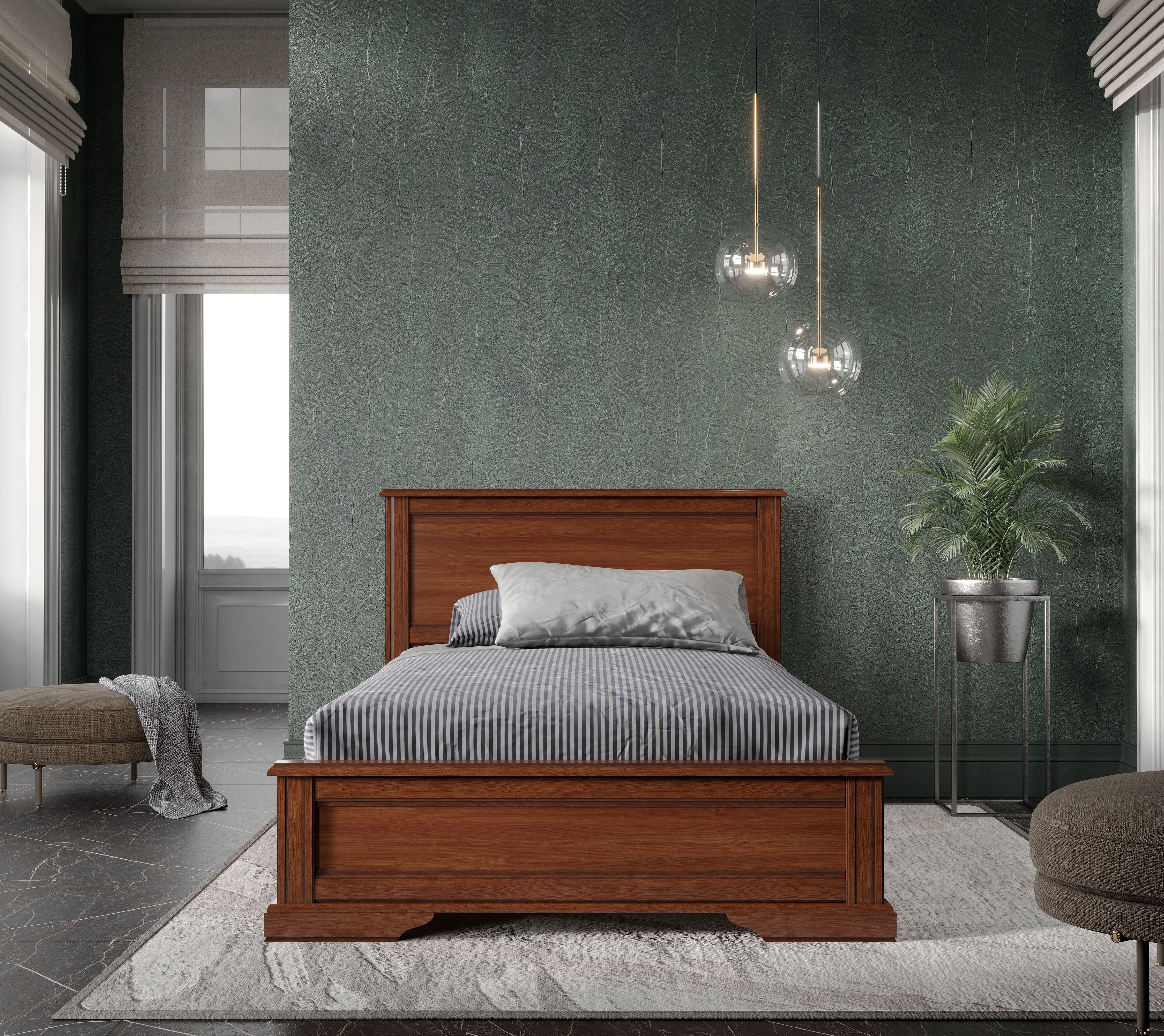 Кровать Stylius орех донской LOZ120х200_1