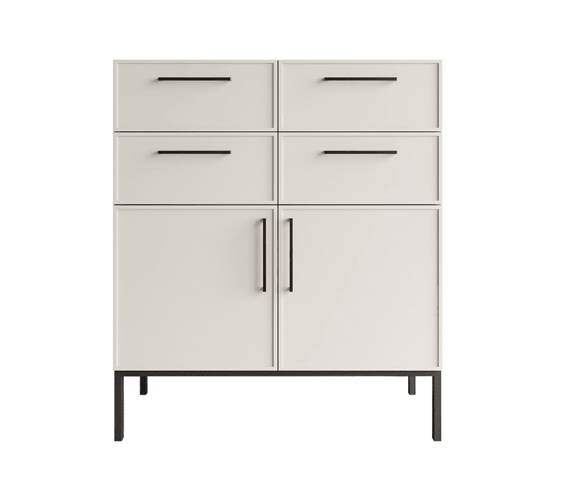 Тумба-комод Nicole белый NLN17