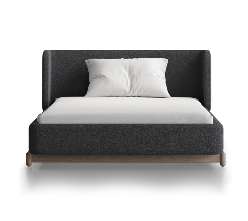 Кровать Basic серый букле 120x200