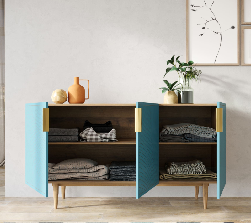 Тумба Лайн голубой LN02/GR1/blue_2