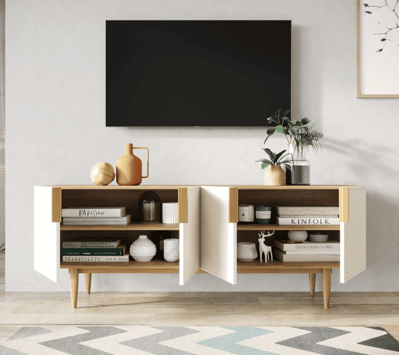 Тумба под телевизор Line бежевый LN06/GR1/beige_2