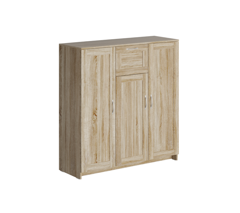 Тумба с 3 дверцами и ящик Sirius сонома 117x123_2