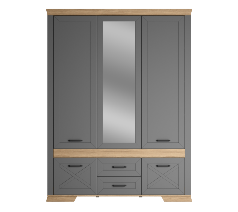 Шкаф Marselle дымчатый алмаз SZF5D2S