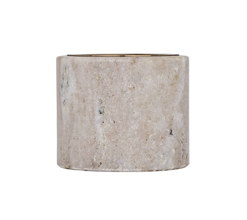 Подсвечник Роун мрамор/коричневый 422038_1