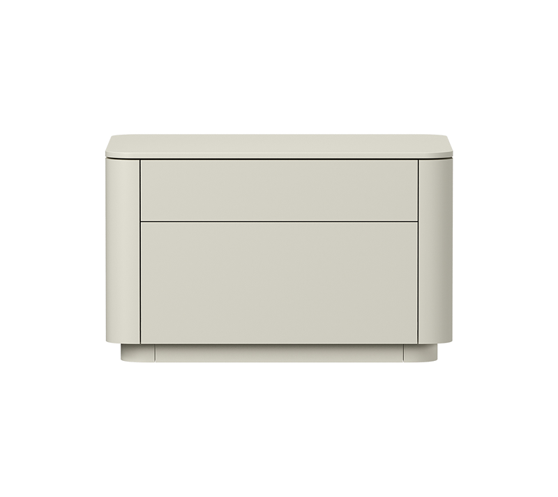 Тумба прикроватная 2 ящика Tammi молочный 60