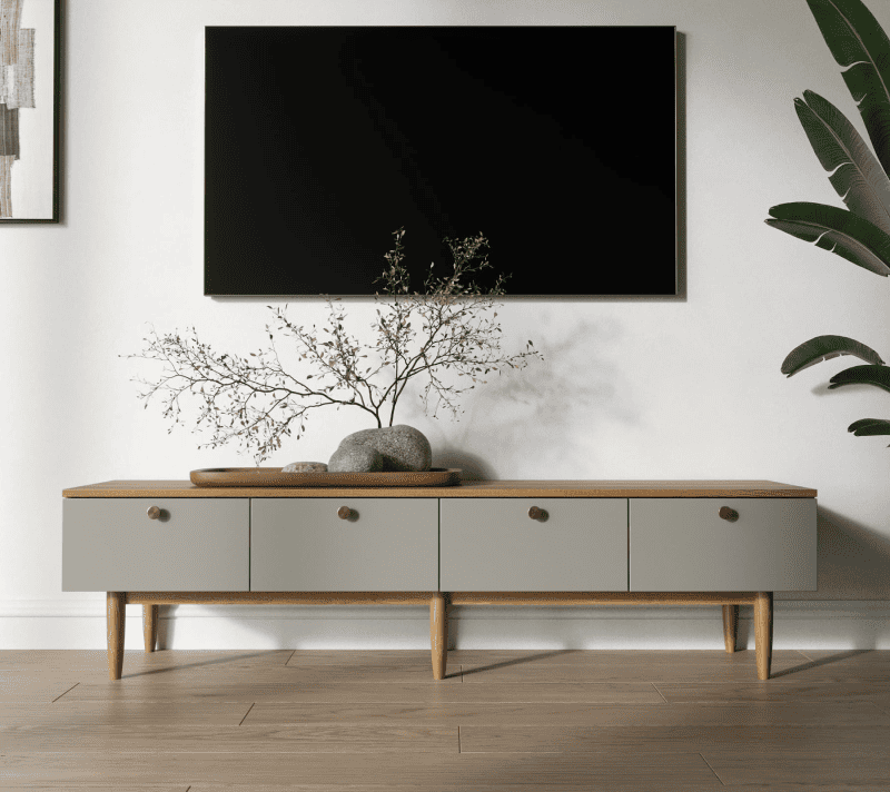 Тумба под телевизор Arka серый/бежевый AR07-F2_1