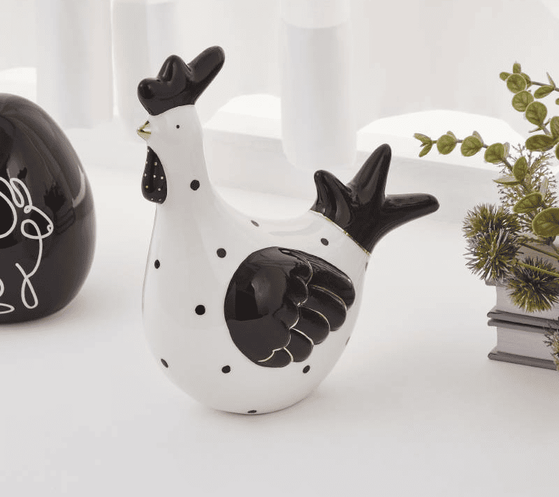 Фигурка Курица LANDJUT белый/черный 427922_1