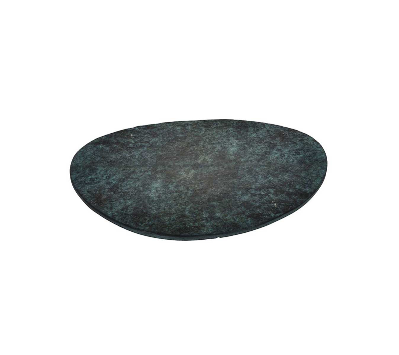 Тарелка декоративная MALIMONO алюминий/зеленая патина 427154