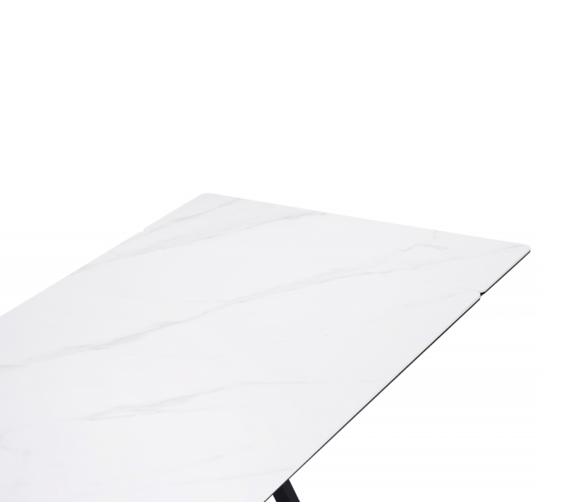 Стол стеклянный Вилсон белый мрамор/черный_3