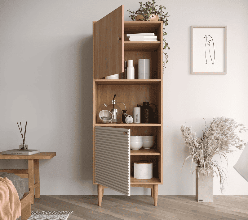 Стеллаж Баббл Солид орех BBL07S_2