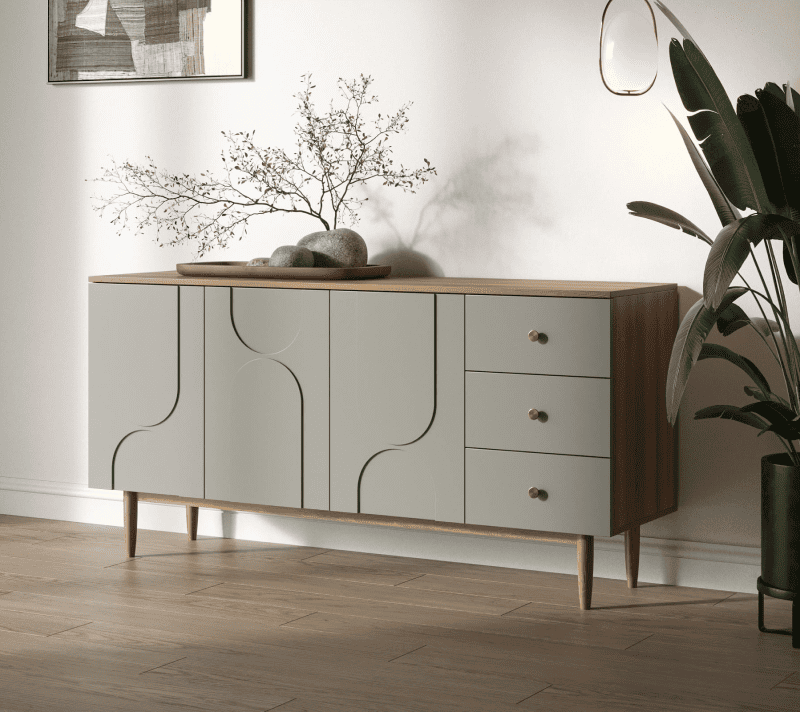 Тумба-комод Арка серый/бежевый AR02-F2_3