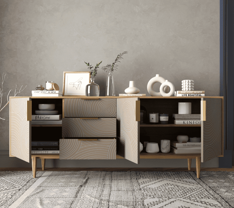 Тумба-комод Лайн бежевый R25/beige_2