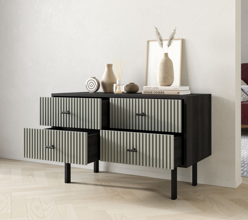 Комод Emerson серый/черный EM05/gray/L_2