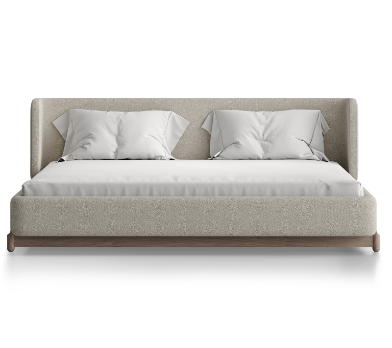 Кровать Basic молочный букле 180x200