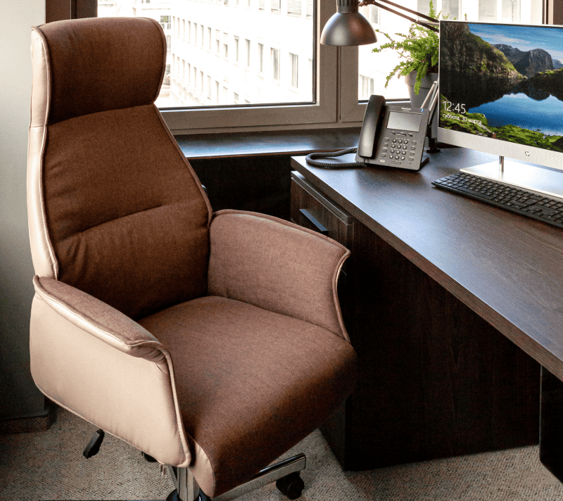 Кресло компьютерное Рене коричневый_1