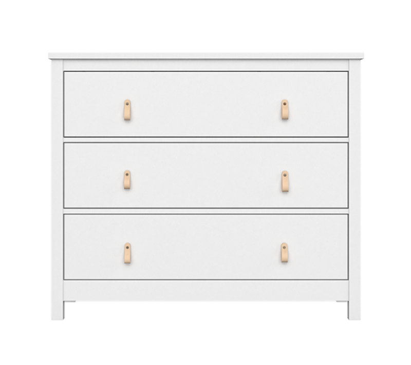 Комод 3 ящика Wood белый