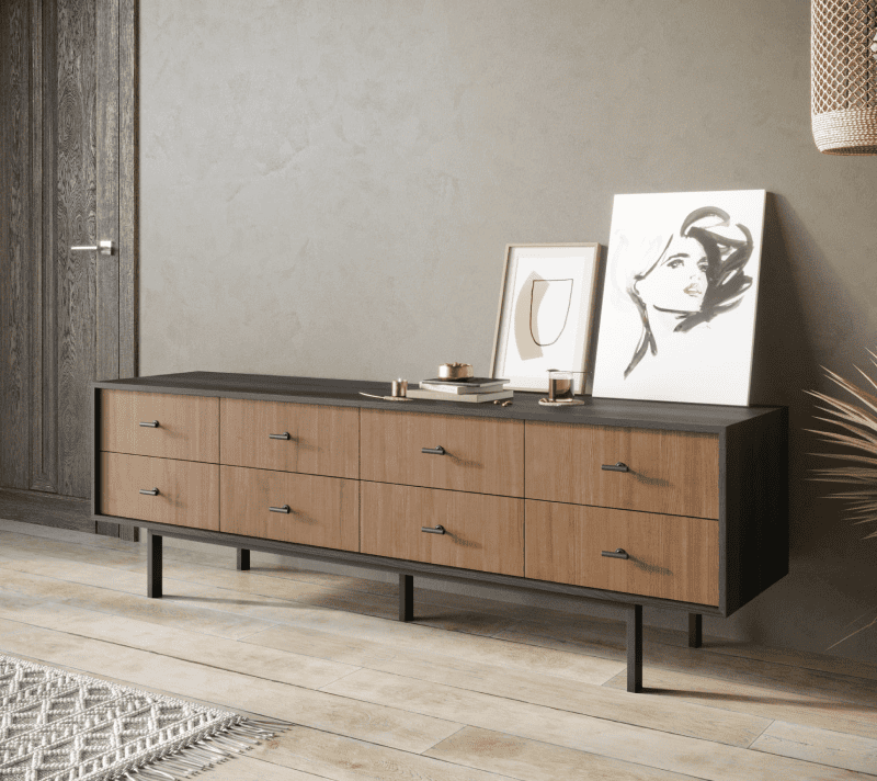 Комод Emerson коричневый/черный EM03_3