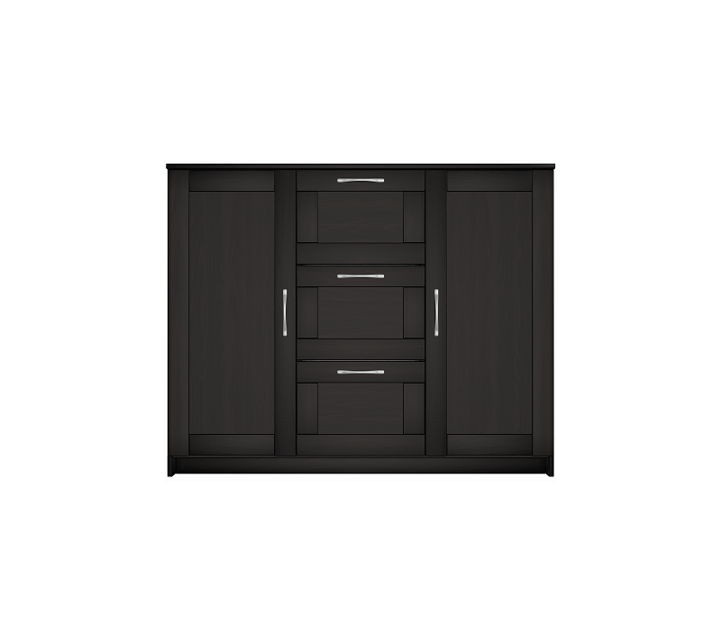 Тумба-комод с 2 дверцами и с 3 ящиками Sirius дуб венге