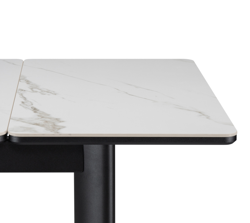 Стол керамический Кина белый/черный_3