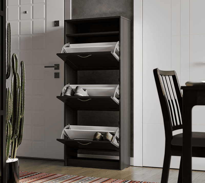 Тумба для обуви с 3 дверцами Sirius дуб венге_4