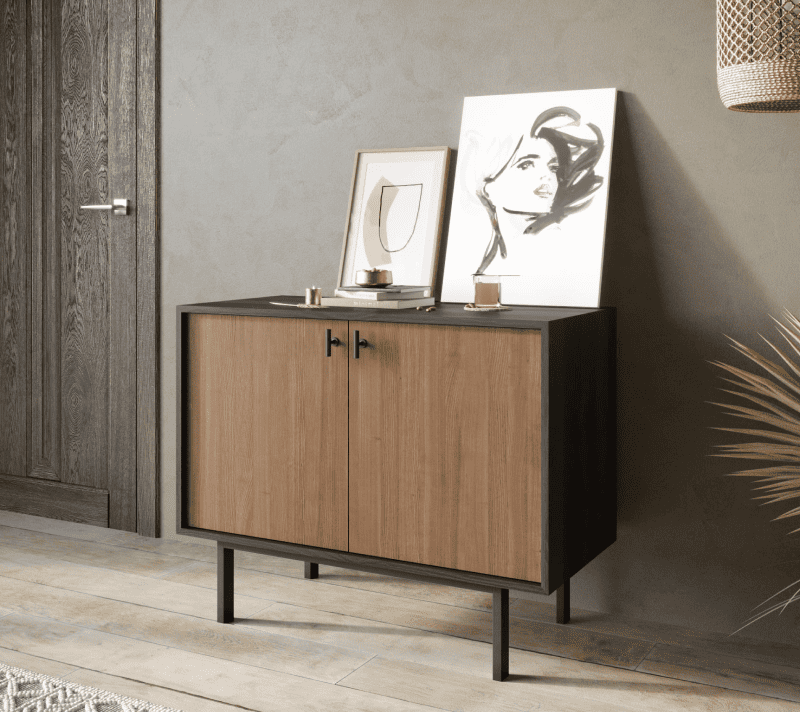 Тумба Emerson коричневый/черный EM02_3