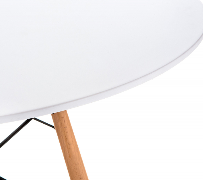Стол круглый Table белый/дерево_1
