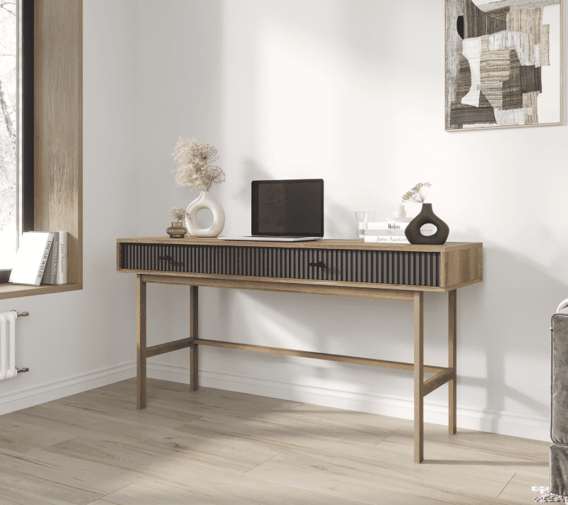 Стол консольный Emerson черный/коричневый EM22/7024/L_3