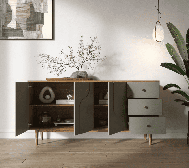 Тумба-комод Арка серый/бежевый AR02-F2_2