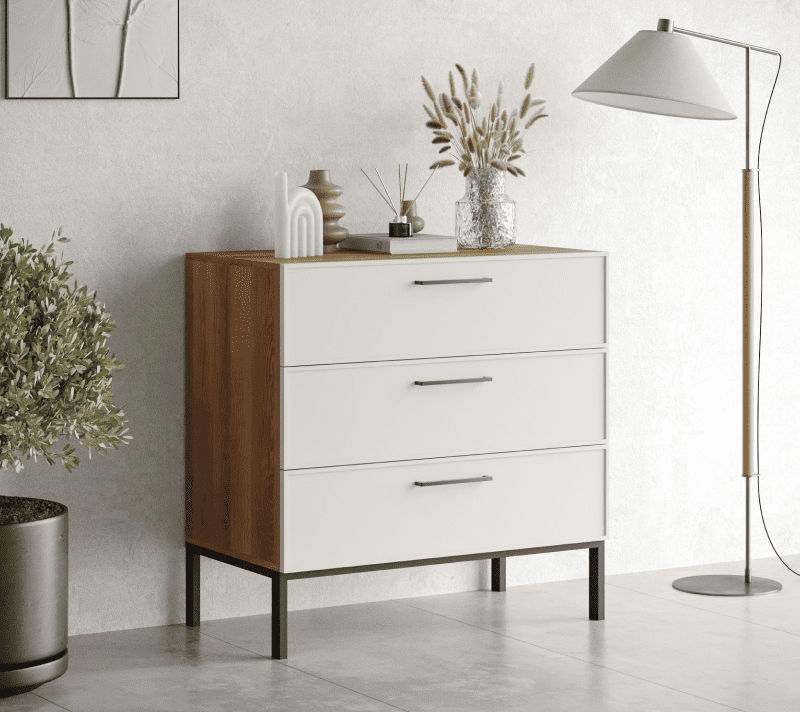 Комод Nicole белый NLN12_3