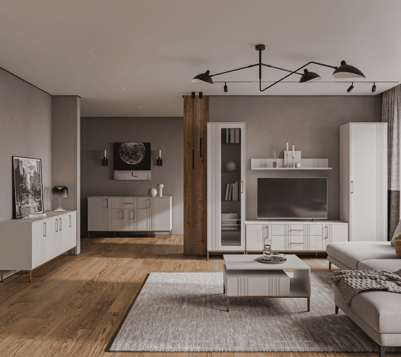 Тумба под телевизор Бетти кашемир RTV2D2S_6