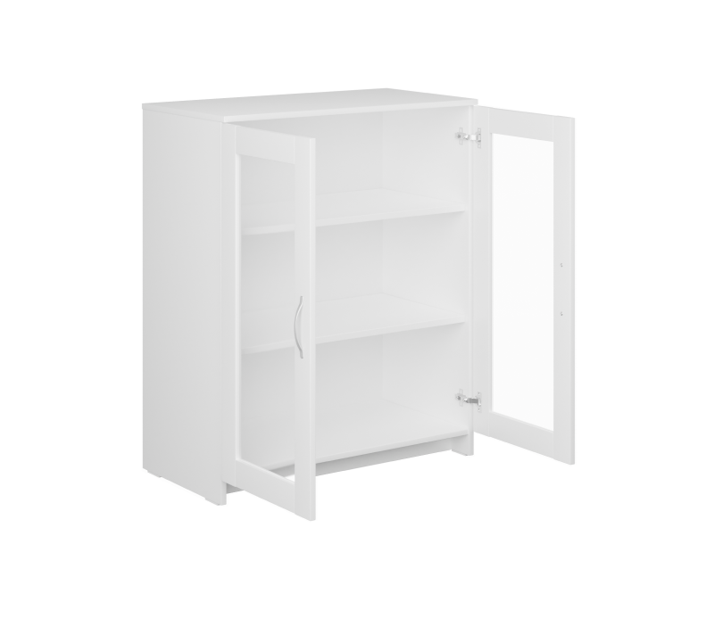 Тумба-витрина с 2 дверцами Sirius белый 78x95_1