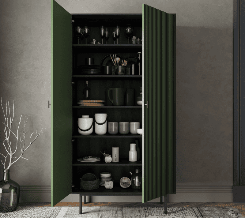 Шкаф Emerson зеленый/черный EM091/green/L_2